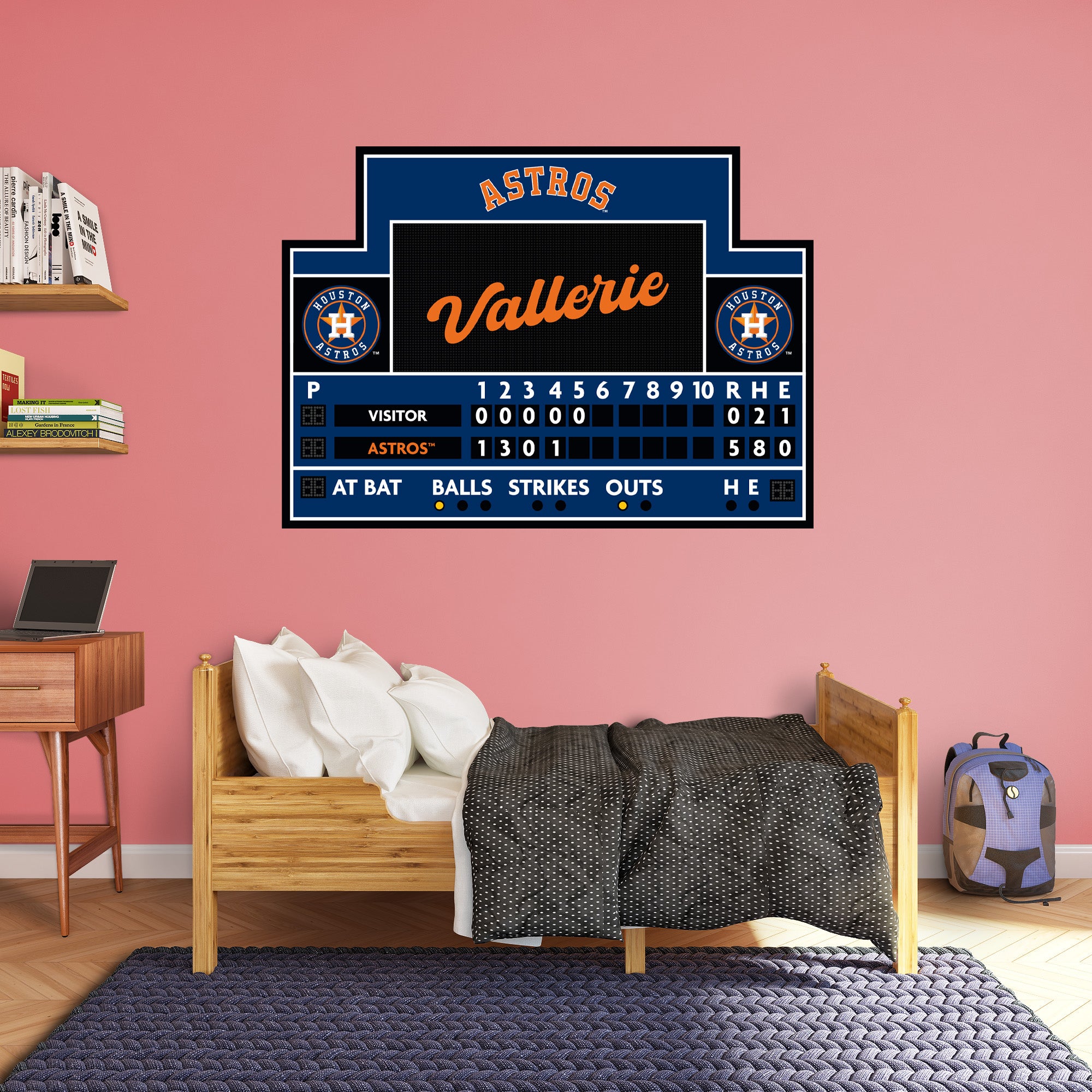 Houston Astros - Scoreboard Graphic - With Personalized Name - Officia ...