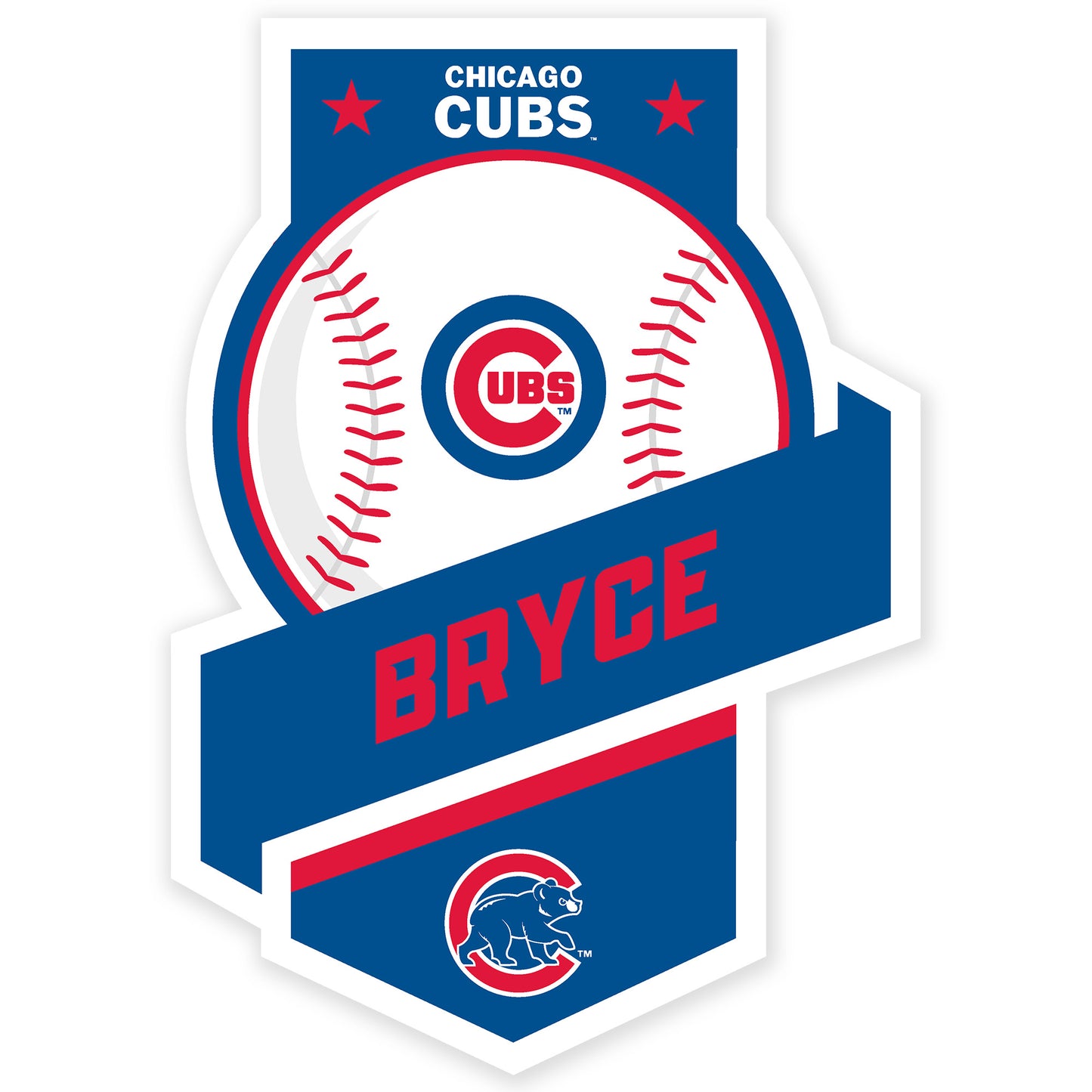Chicago Cubs Fathead Logo Giant Removable Decal