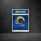 Los Angeles Rams - Helmet Series - Peel & Stick Poster - Official NFL - Reusable Vinyl Wall Decal