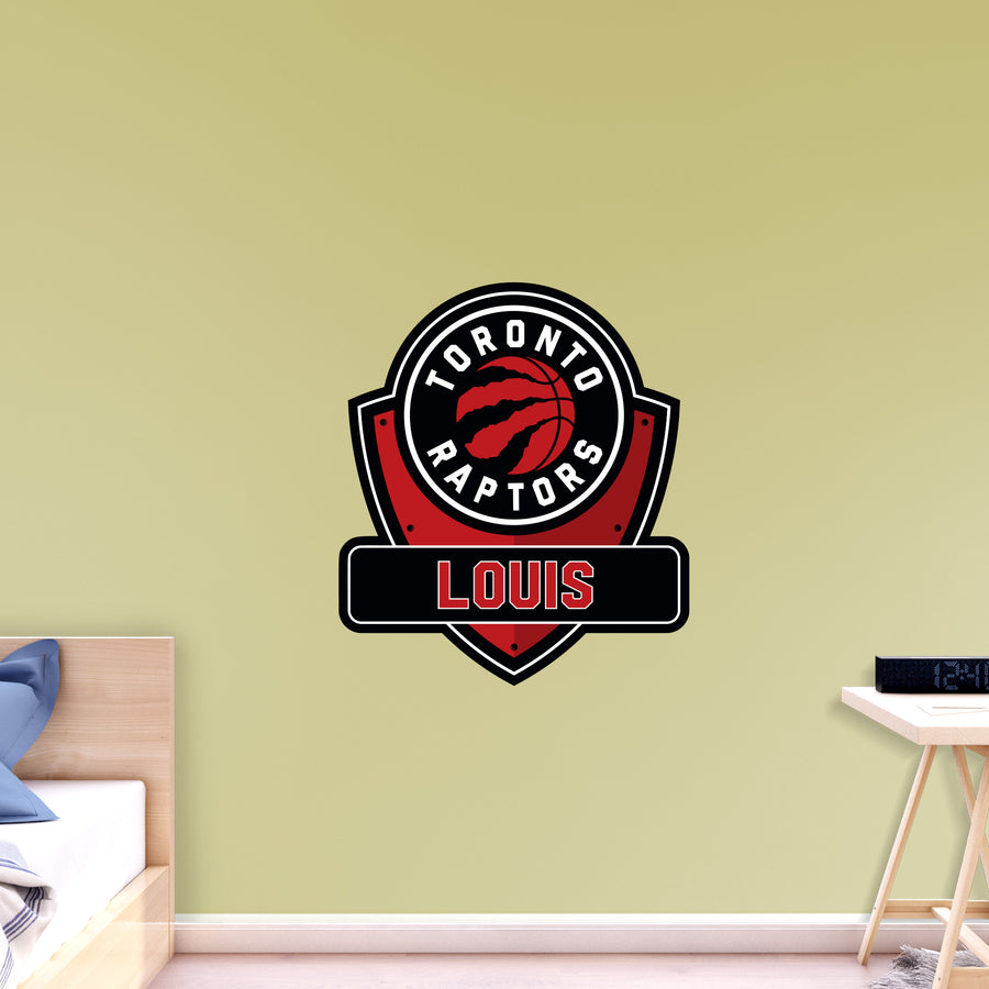 Toronto Raptors - Badge - With Personalized Name - Official NBA - Vinyl Transfer Decal