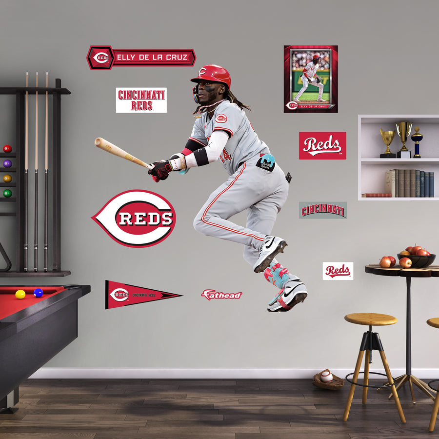 Elly De La Cruz - RealBig Collection - Official MLB - Cincinnati Reds - Reusable Vinyl Wall Decals #2