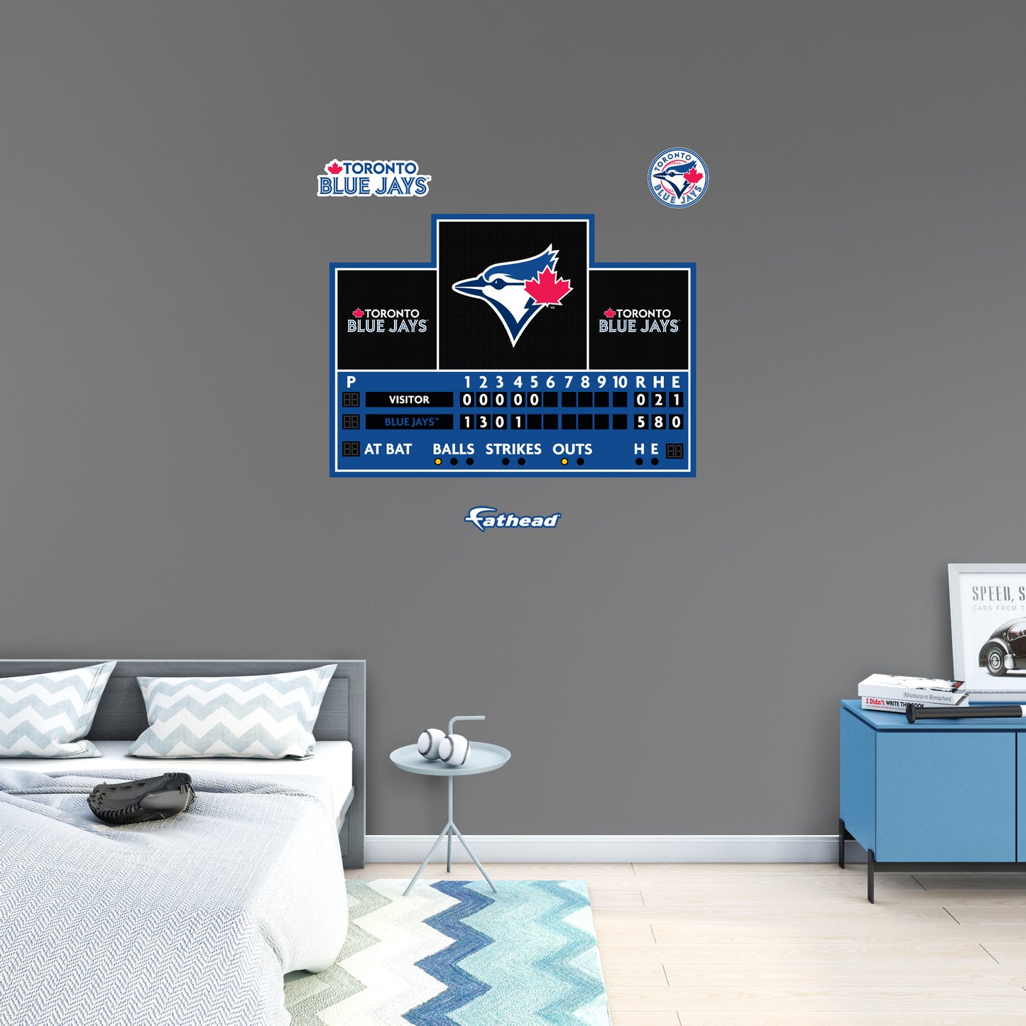 Toronto Blue Jays:  Scoreboard        - Officially Licensed MLB Removable     Adhesive Decal