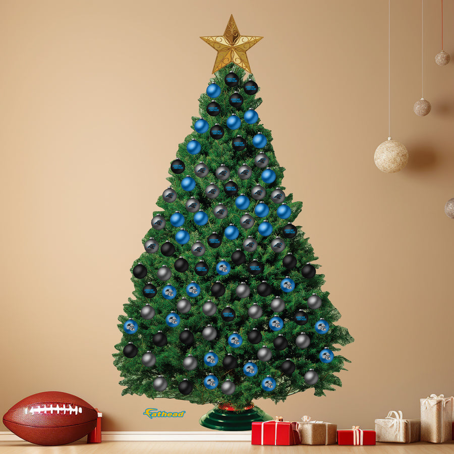 Carolina Panthers - Decorate Your Own Christmas Tree - Official NFL - Reusable Vinyl Wall Decals