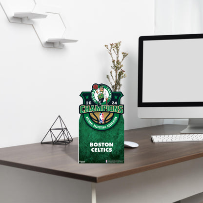 Boston Celtics:  2024 Champions Logo  Mini   Cardstock Cutout  - Officially Licensed NBA    Stand Out