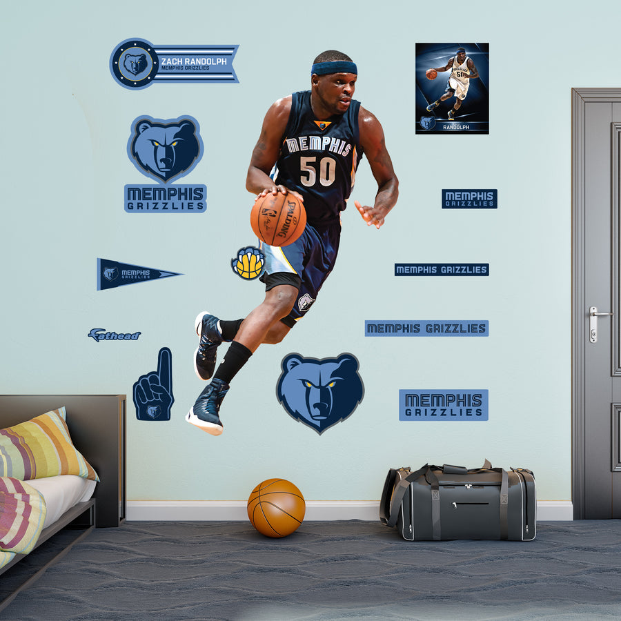 Zach Randolph Legend - RealBig Collection - Official NBA - Memphis Grizzlies - Reusable Vinyl Wall Decals