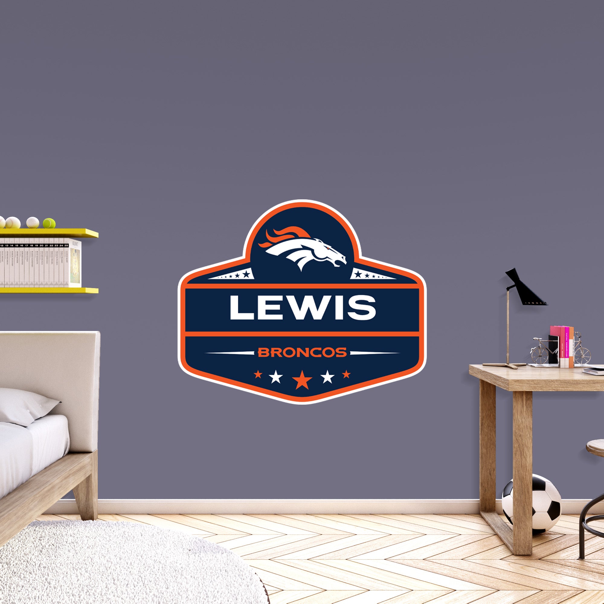 NEW DESIGN Denver Broncos Custom Name Halloween Flag