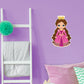 Nursery: Princess Pink Princess Character        -   Removable Wall   Adhesive Decal