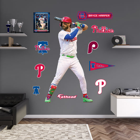 Philadelphia Phillies: Bryce Harper         - Officially Licensed MLB Removable     Adhesive Decal