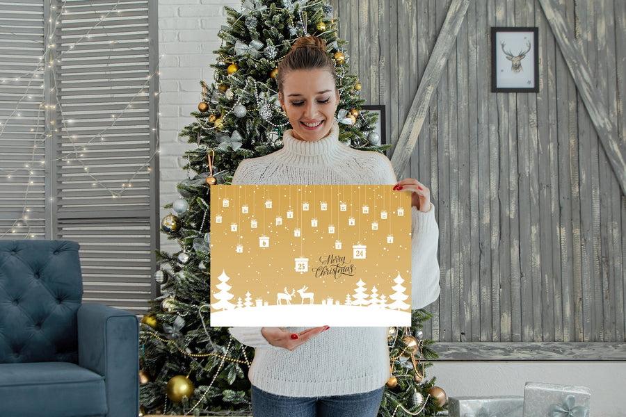 Calendars:  Yellow Holiday Calendar        -      Dry Erase Foam Core
