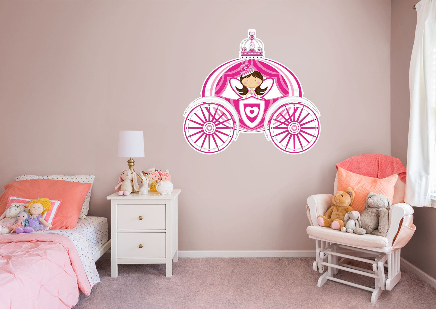 Nursery:  Fancy Carriage Icon        -   Removable     Adhesive Decal