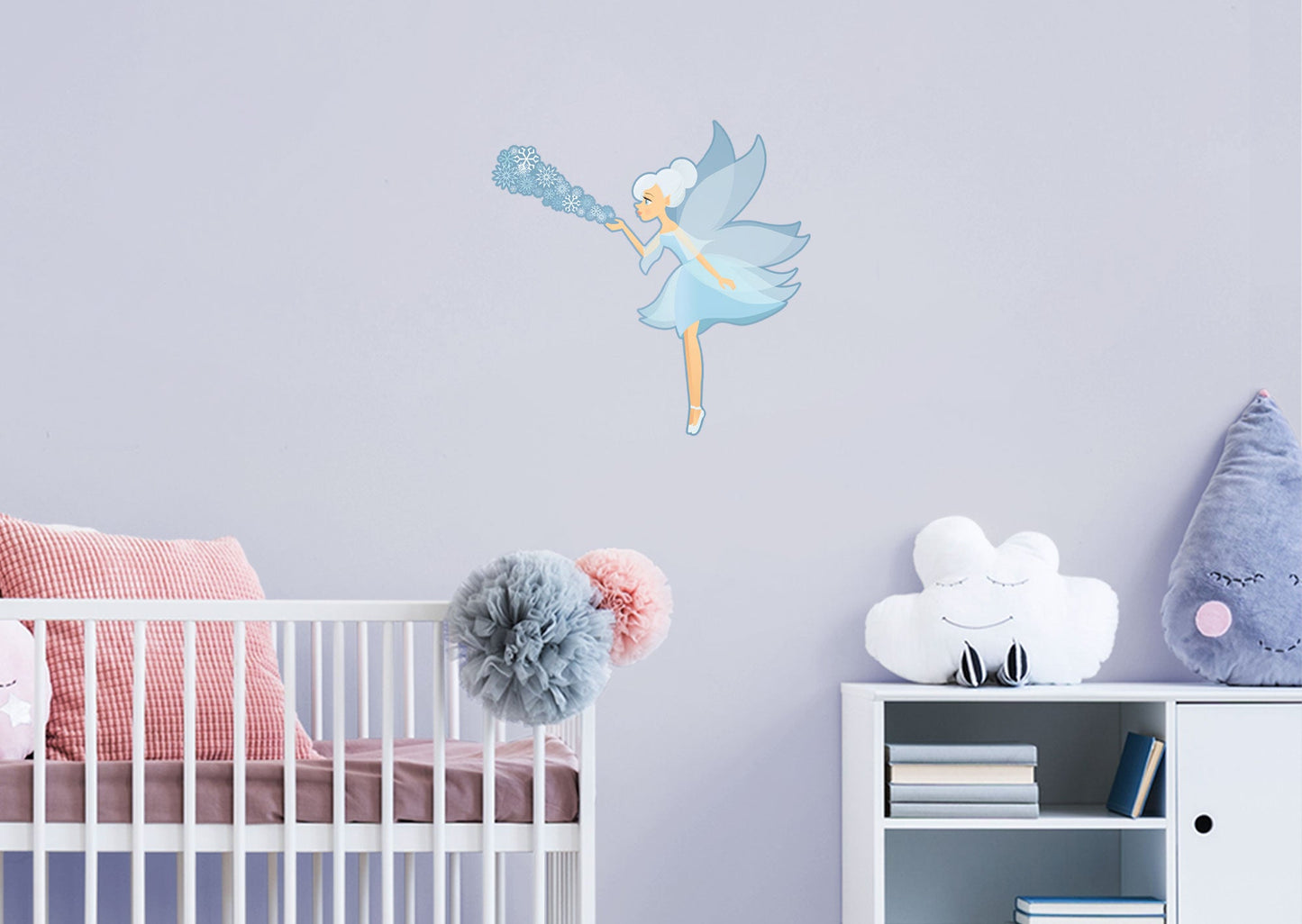 Nursery:  Blue Fairy Icon        -   Removable     Adhesive Decal