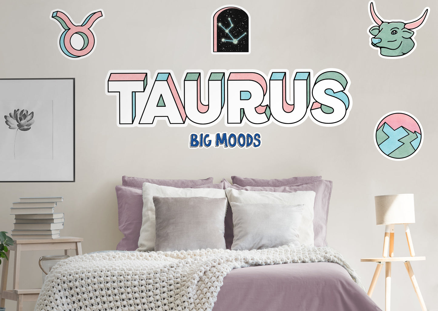 Zodiac: Taurus         - Officially Licensed Big Moods Removable     Adhesive Decal