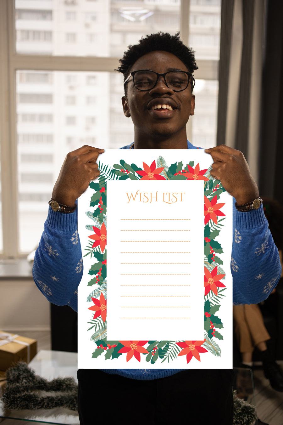 Christmas:  Christmas List        -      Dry Erase Foam Core
