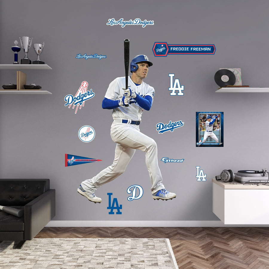Freddie Freeman - RealBig Swing Collection - Official MLB - Los Angeles Dodgers - Reusable Vinyl Wall Decals