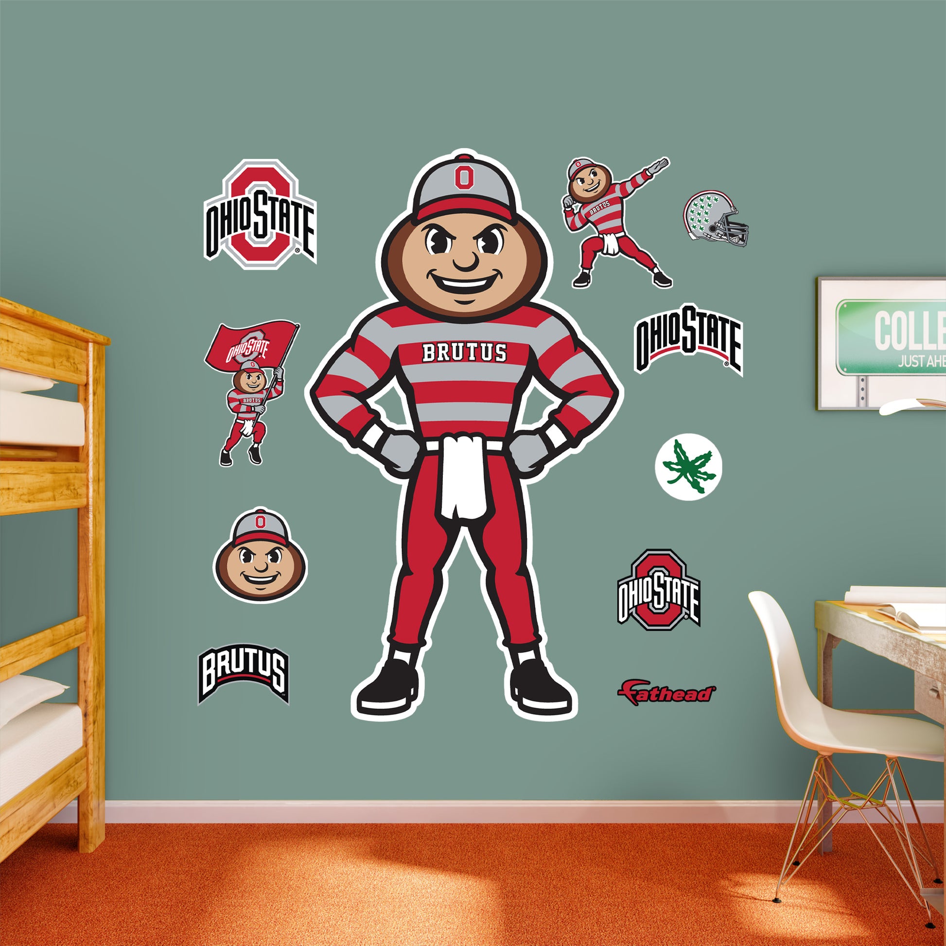 Life-Size Mascot Character +10 Decals  (54"W x 78"H) 