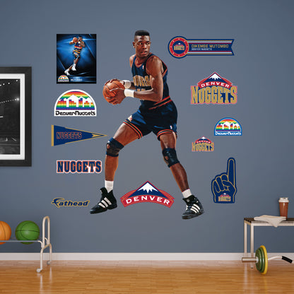 Dikembe Mutombo Legend - RealBig Collection - Official NBA - Denver Nuggets - Reusable Vinyl Wall Decals