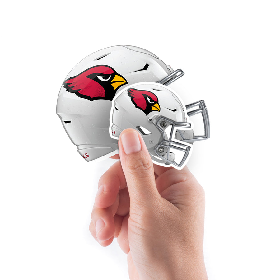 Arizona Cardinals - 5 Helmet Minis (Mixed Sizes) - Official NFL - Reusable Vinyl Decals