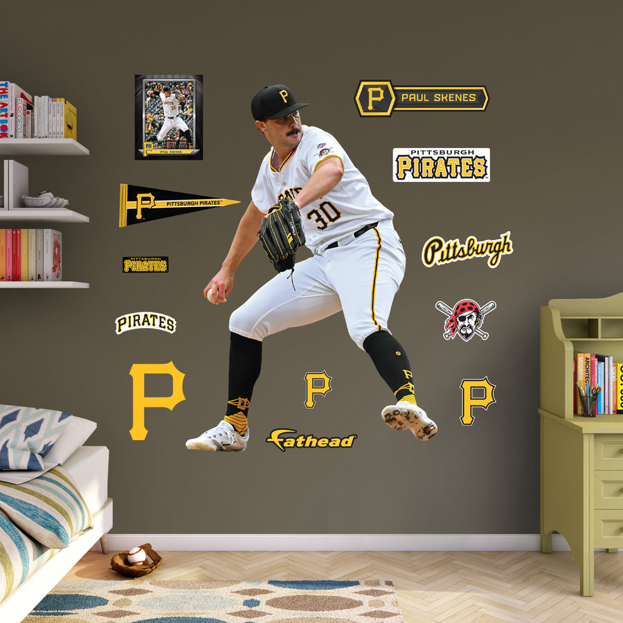 Paul Skenes - RealBig Collection - Official MLB - Pittsburgh Pirates - Reusable Vinyl Wall Decals