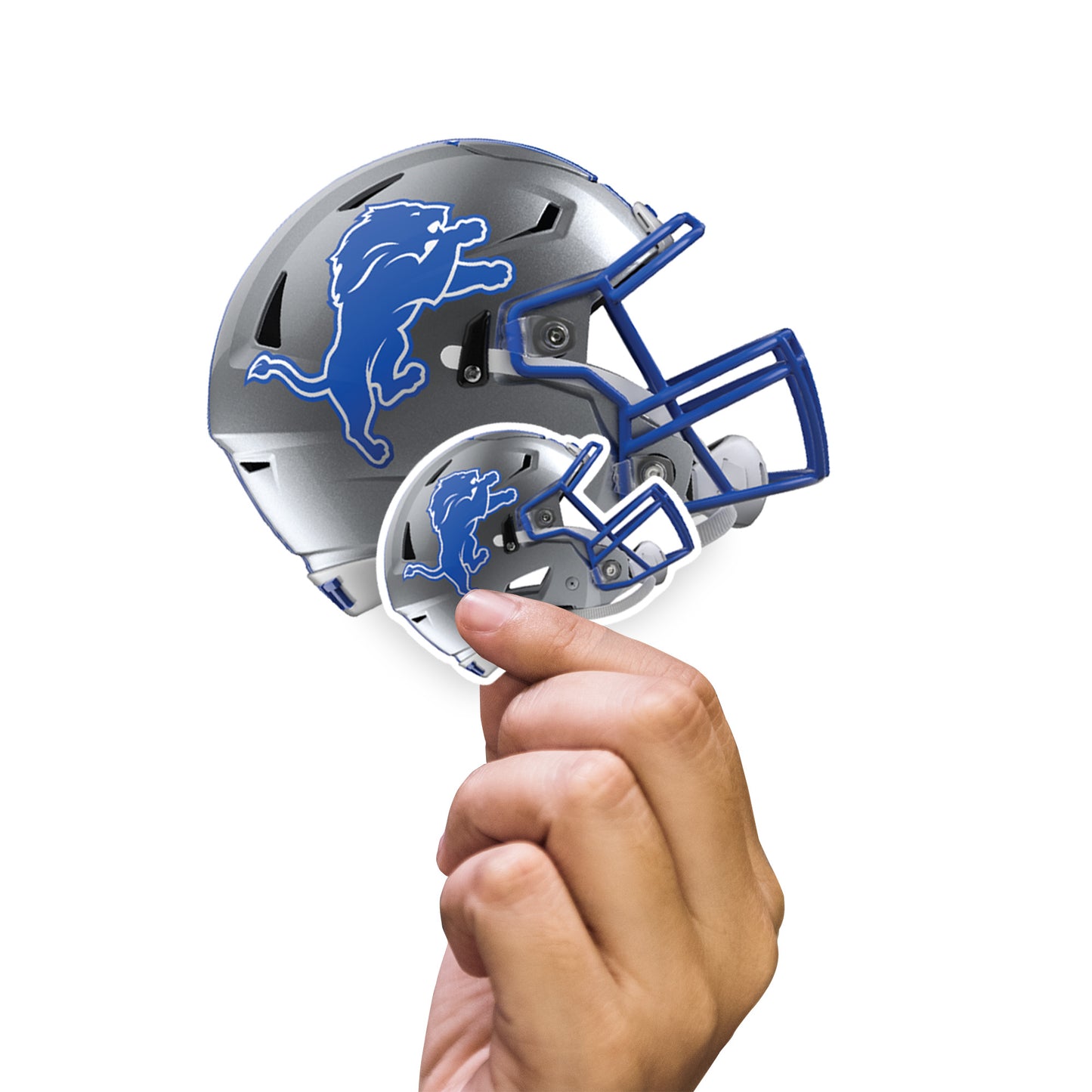 Detroit Lions:  Helmet Minis        - Officially Licensed NFL Removable     Adhesive Decal