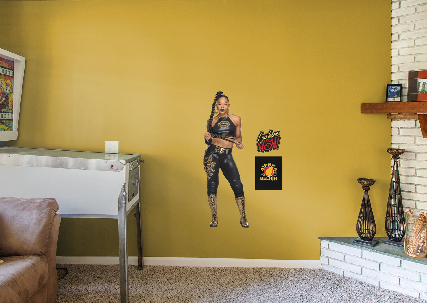 Bianca Belair         - Officially Licensed WWE Removable Wall   Adhesive Decal