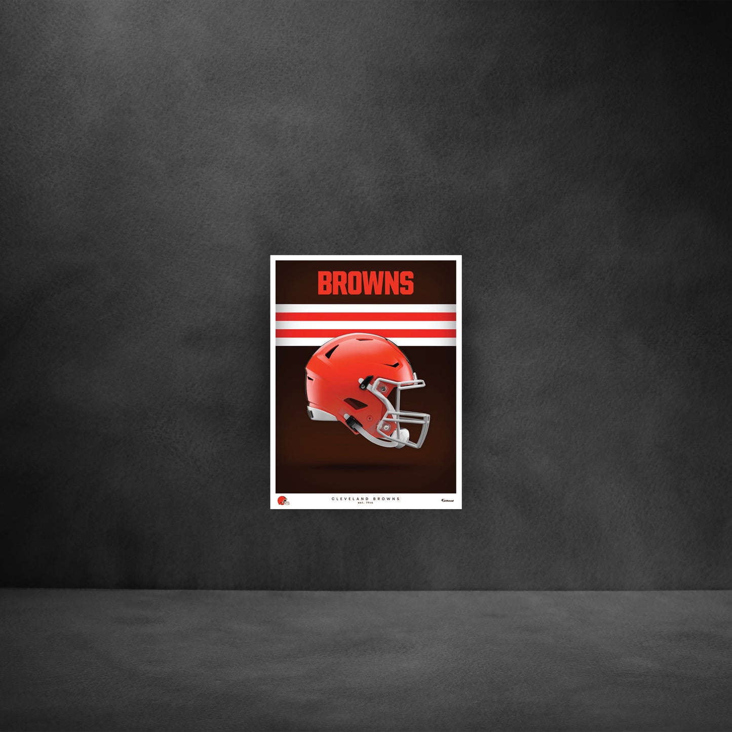 Cleveland Browns - Helmet Series - Peel & Stick Poster - Official NFL - Reusable Vinyl Wall Decal