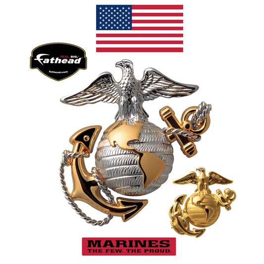 United States Marine Corps: Eagle, Globe & Anchor Symbol - Officially Licensed Removable Wall Decal