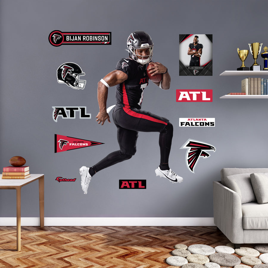 Bijan Robinson - RealBig Preseason Collection - Official NFL - Atlanta Falcons - Reusable Vinyl Wall Decals