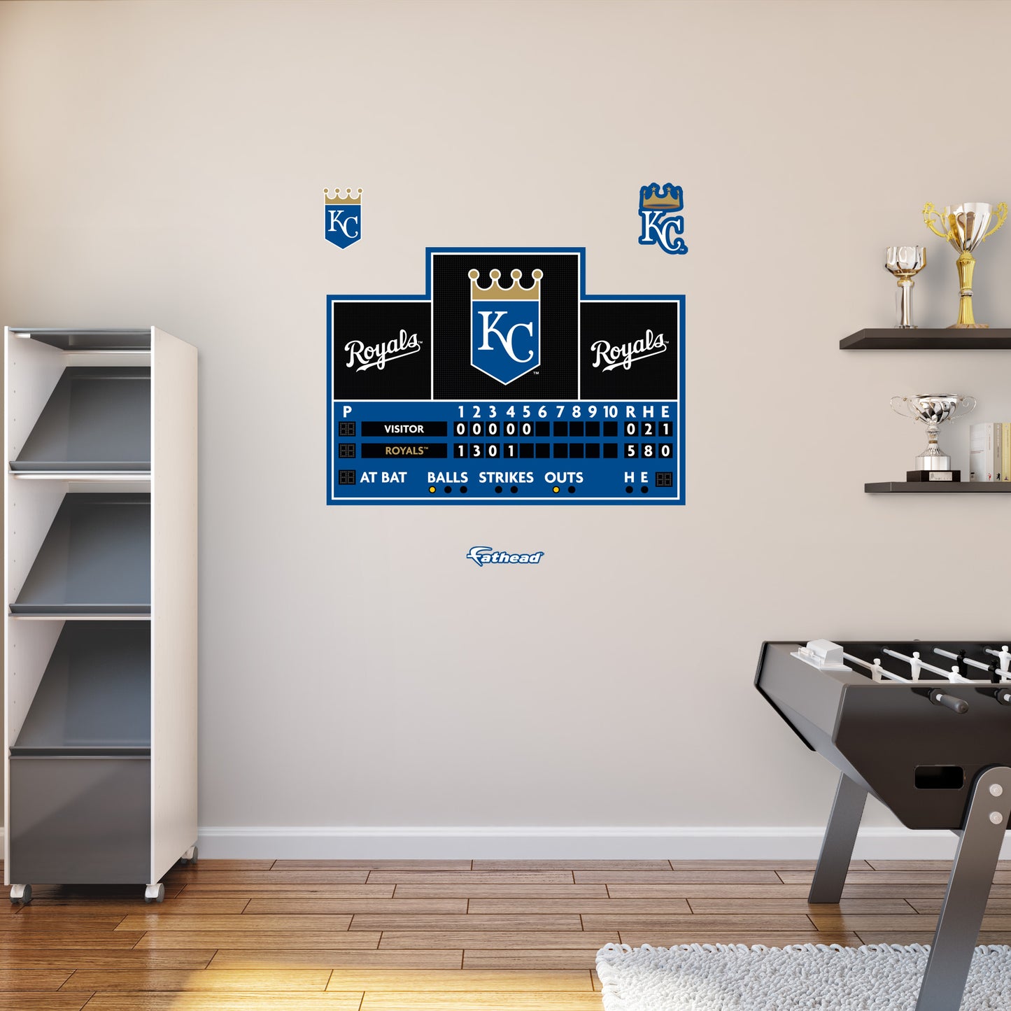 Kansas City Royals:  Scoreboard        - Officially Licensed MLB Removable     Adhesive Decal