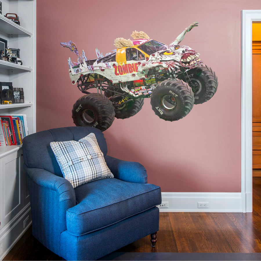 Zombie - RealBig Collection - Official Monster Jam - Reusable Vinyl Wall Decals