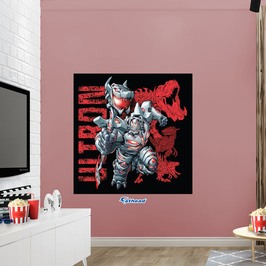 Mech Strike Mechasaurs: Ultron Primeval Poster        - Officially Licensed Marvel Removable     Adhesive Decal