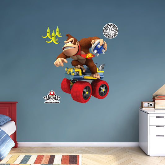 Mario Kart: Donkey Kong RealBig        - Officially Licensed Nintendo Removable     Adhesive Decal