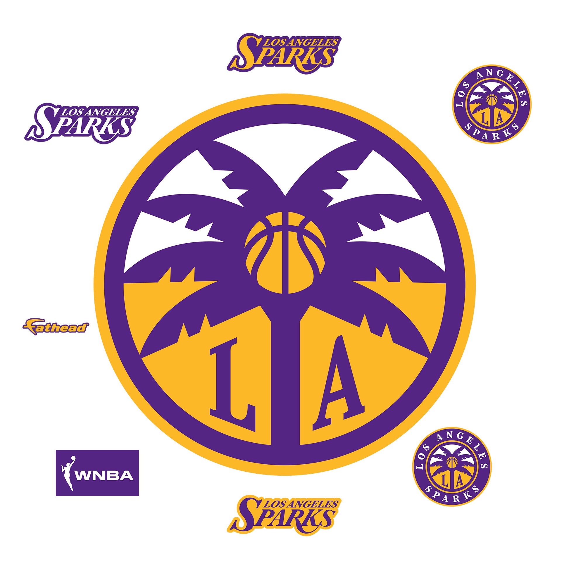 Los Angeles Sparks: 2023 Logo - Officially Licensed WNBA Removable Adhesive  Decal