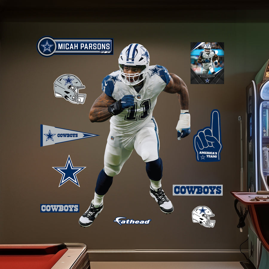 Micah Parsons - RealBig Color Rush Collection - Official NFL - Dallas Cowboys - Reusable Vinyl Wall Decals