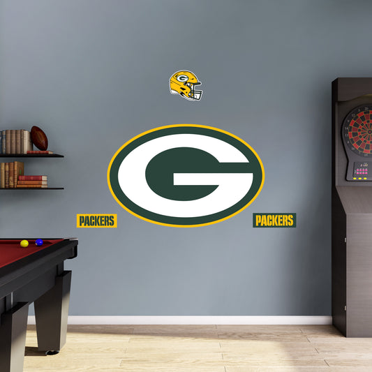 Green Bay Packers:   Logo        - Officially Licensed NFL Removable     Adhesive Decal