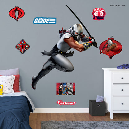 G.I. Joe: Storm Shadow RealBig        - Officially Licensed Hasbro Removable     Adhesive Decal