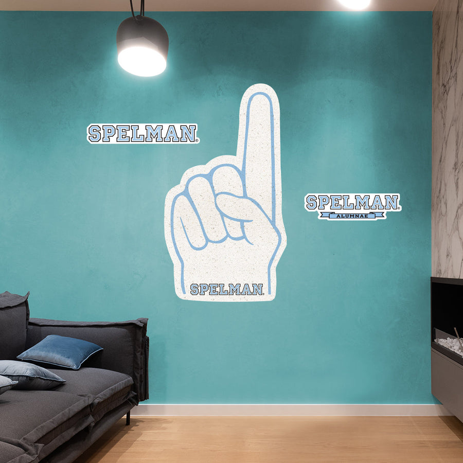 Spelman Jaguars - RealBig Foam Finger Collection - Official NCAA - Reusable Vinyl Wall Decals