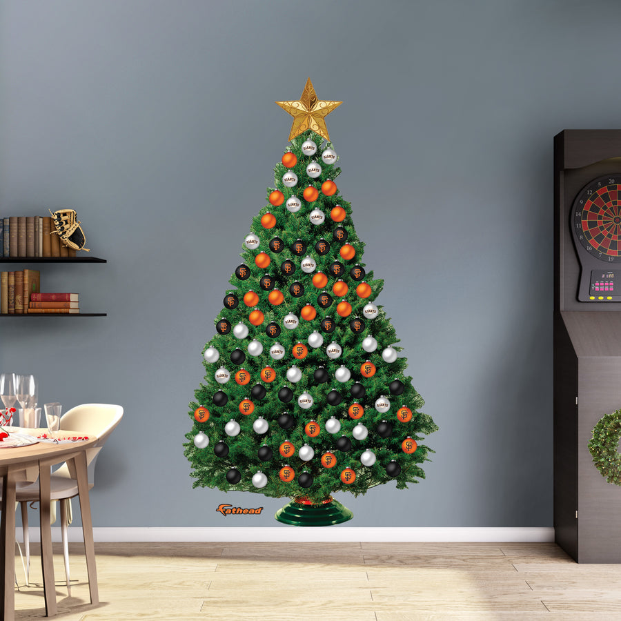 San Francisco Giants - Decorate Your Own Christmas Tree - Official MLB - Reusable Vinyl Wall Decals