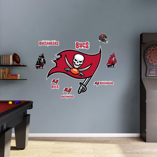 Tampa Bay Buccaneers:  2022 Logo        - Officially Licensed NFL Removable     Adhesive Decal