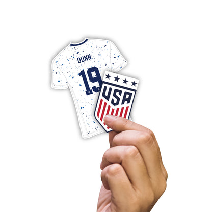 Crystal Dunn 2023 Player Collection Minis        - Officially Licensed USWNT Removable     Adhesive Decal