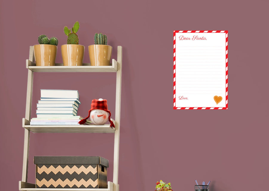 Christmas:  With Love Dry Erase        -   Removable     Adhesive Decal