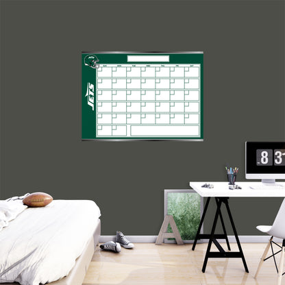 New York Jets:  Dry Erase Calendar        - Officially Licensed NFL Removable     Adhesive Decal