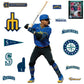 Life-Size Athlete +13 Decals  (45"W x 93"H) 