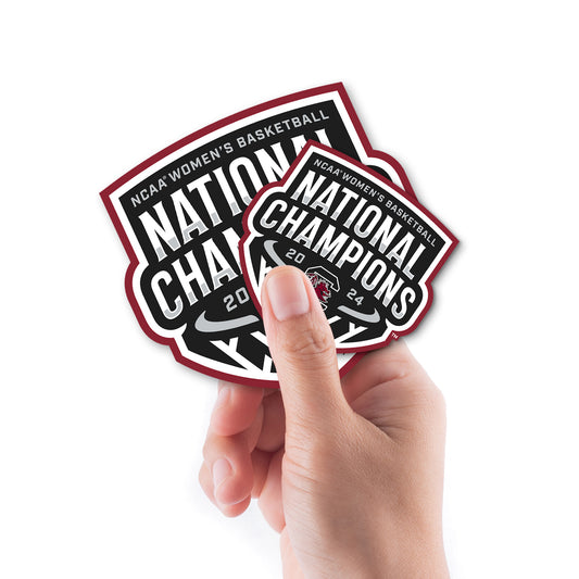 South Carolina Gamecocks:  2024 Women's Basketball National Champions Logo Minis        - Officially Licensed NCAA Removable     Adhesive Decal