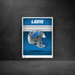 Detroit Lions - Helmet Series - Peel & Stick Poster - Official NFL - Reusable Vinyl Wall Decal