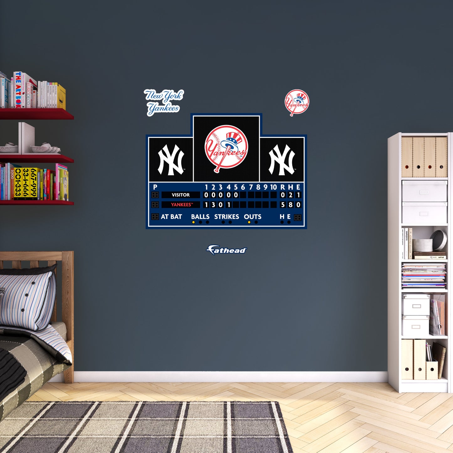 New York Yankees:  Scoreboard        - Officially Licensed MLB Removable     Adhesive Decal