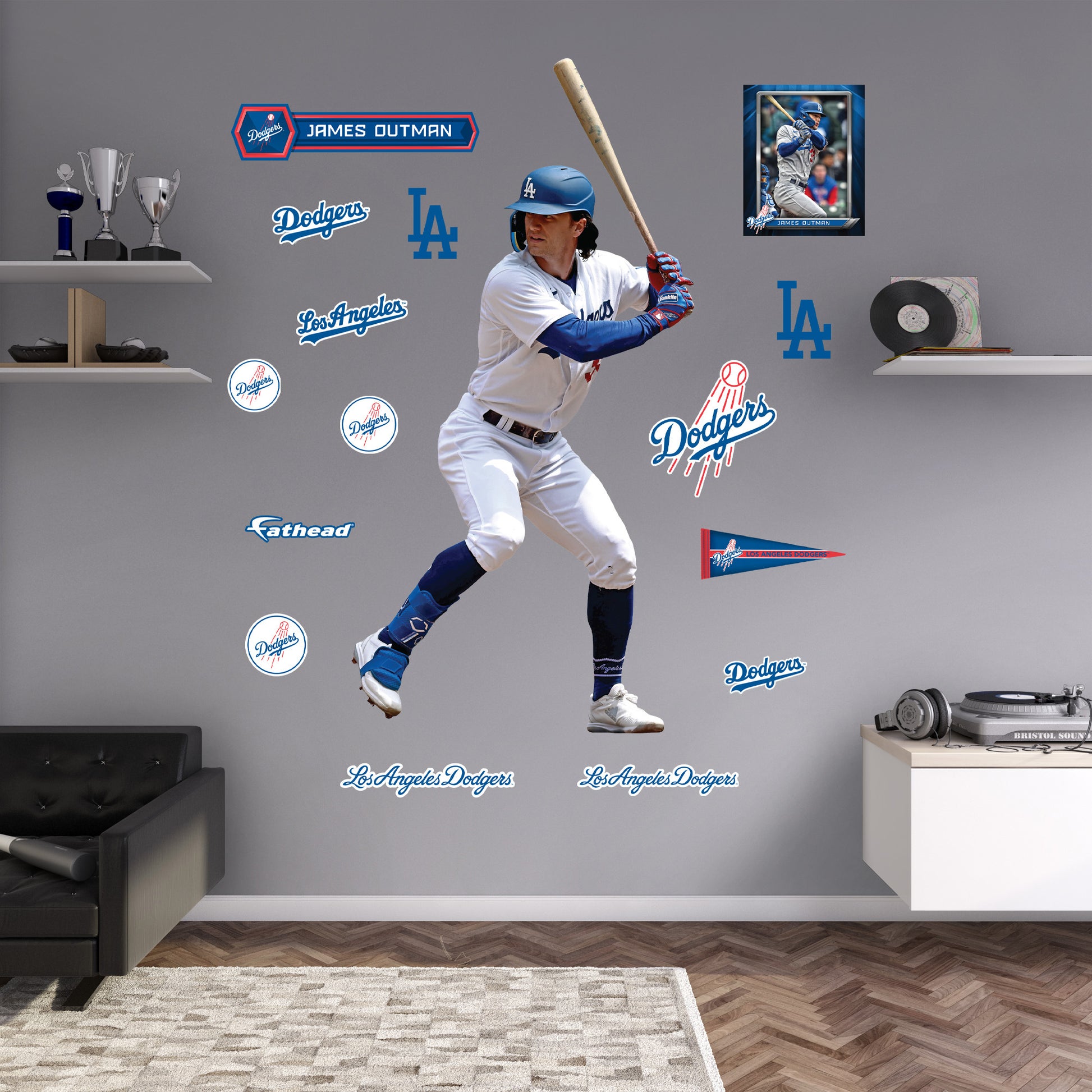 Los Angeles Dodgers: James Outman 2023 - Officially Licensed MLB Remov –  Fathead