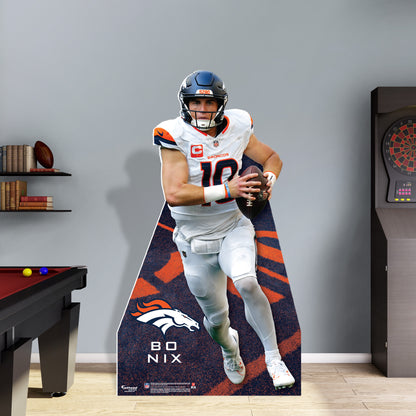 Bo Nix - Life-Size Stand Out - Official NFL - Denver Broncos - Foam Core Cutout