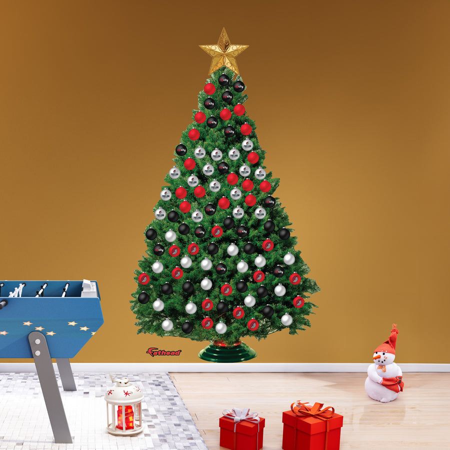 Portland Trail Blazers - Decorate Your Own Christmas Tree - Official NBA - Reusable Vinyl Wall Decals
