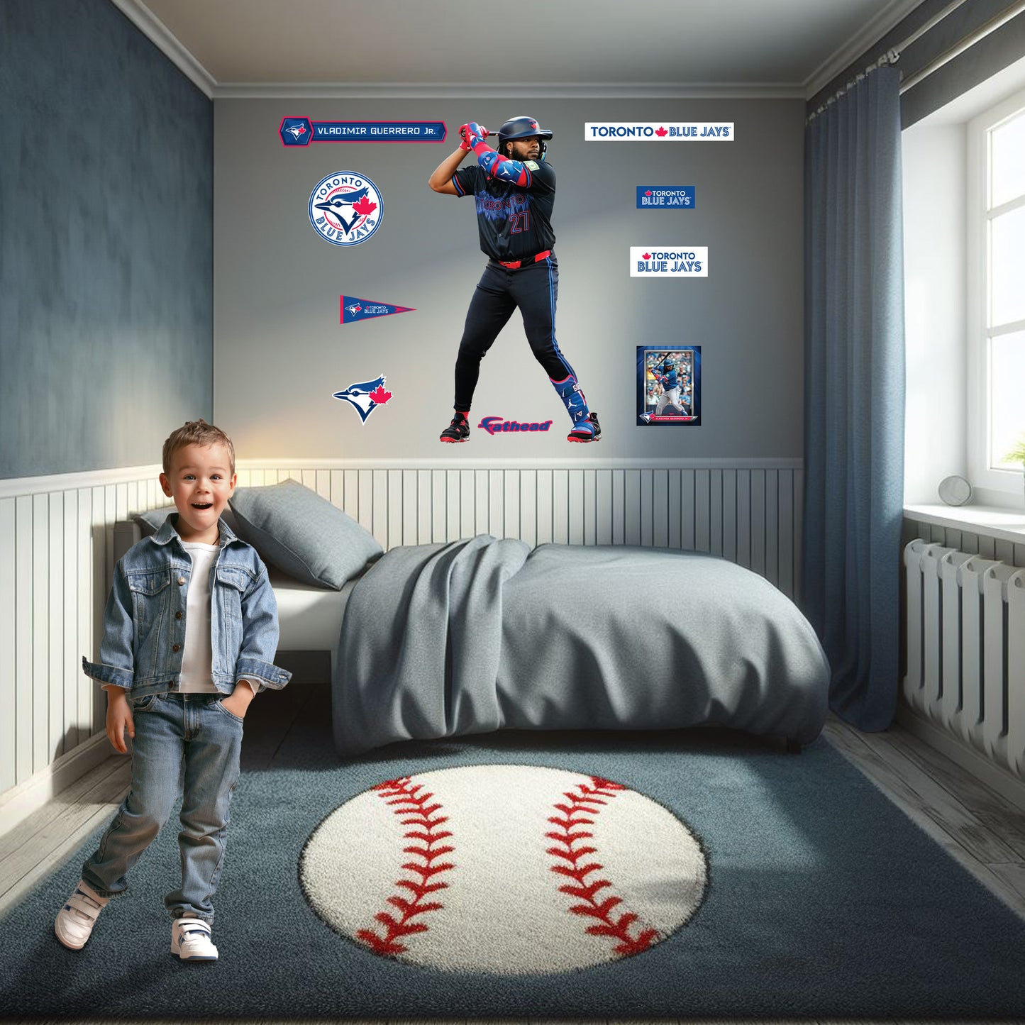 Life-Size Athlete +9 Decals  (41"W x 78"H) 