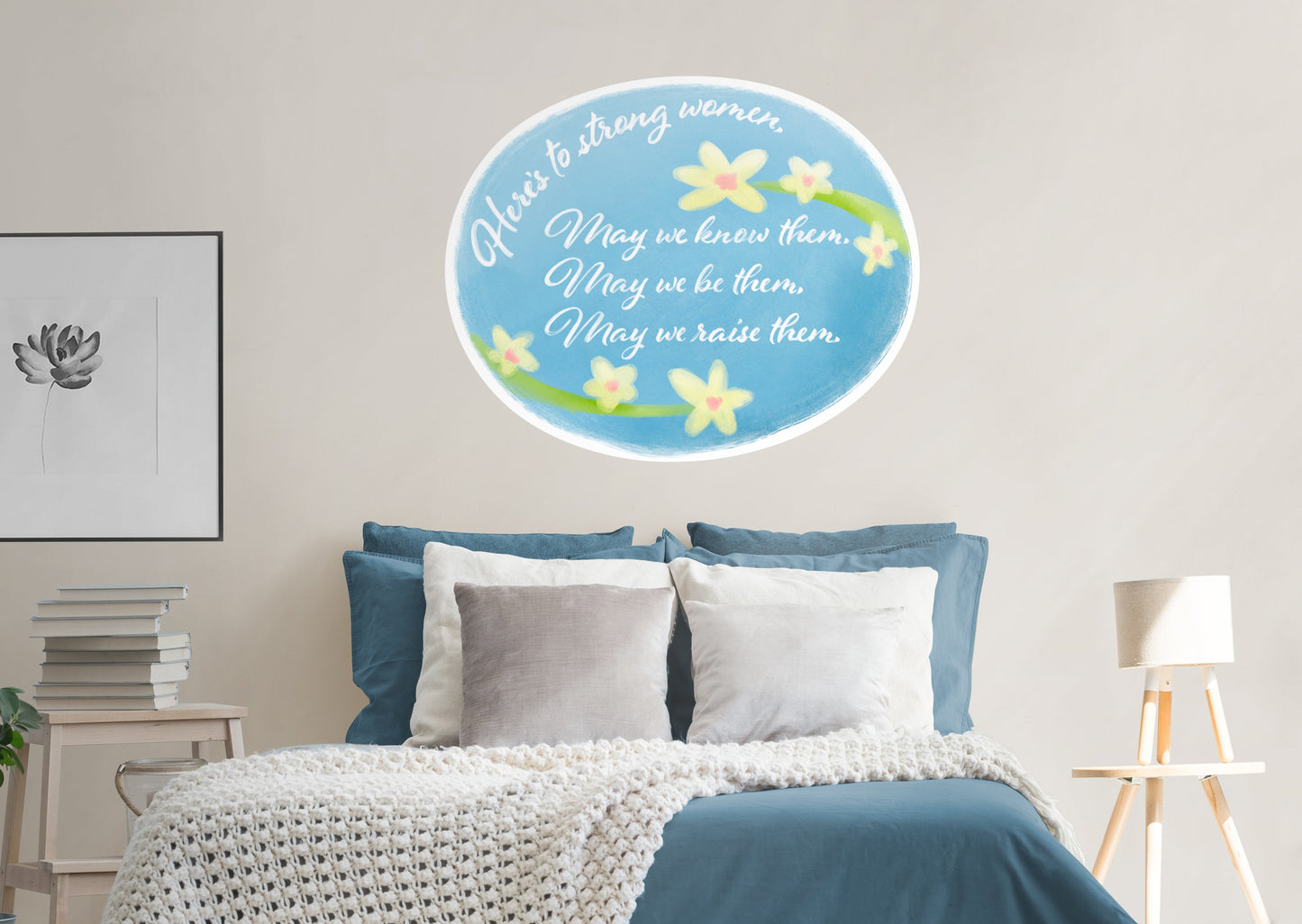 Here's to Strong Women        - Officially Licensed Big Moods Removable     Adhesive Decal